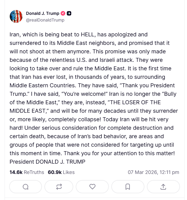 2026 03 09 TS Trump Iran