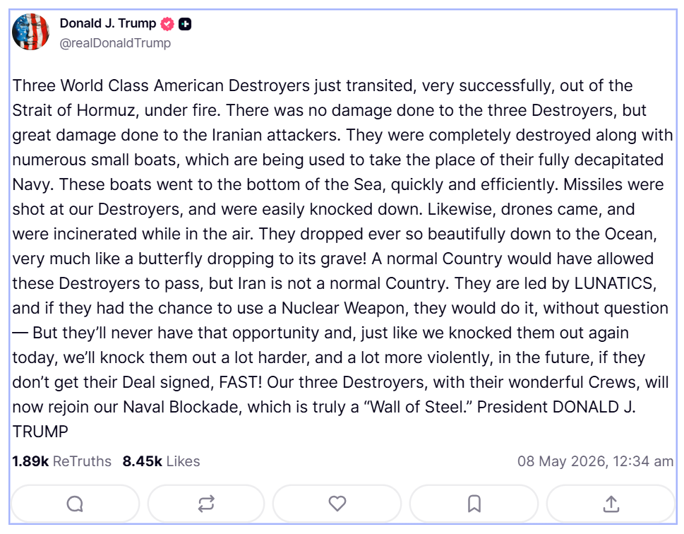2026 05 07 TS Trump Hormuz