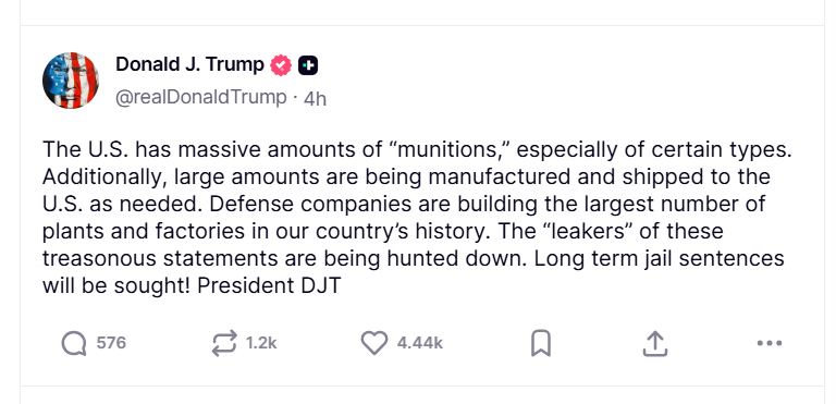 2026 08 06 TS Trump Pentagon leaks