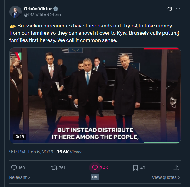 2026 02 06 X Orban EU